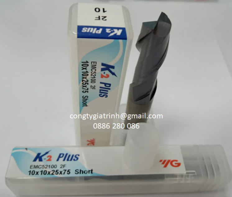 Dao phay hợp kim K2 Plus D10X25X75X2T YG