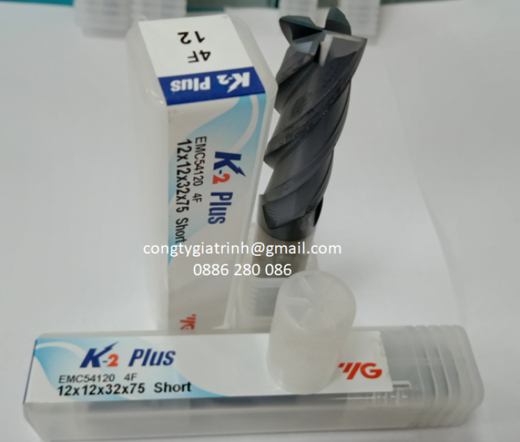 Dao phay hợp kim K2 Plus D12X32X75X4T YG