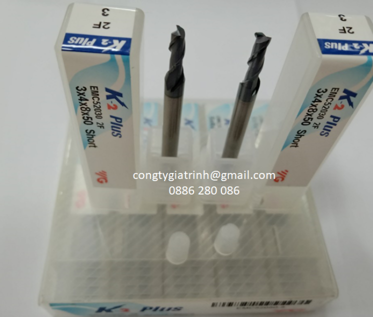 Dao phay hợp kim K2 Plus D3X8XD4X50X2T YG