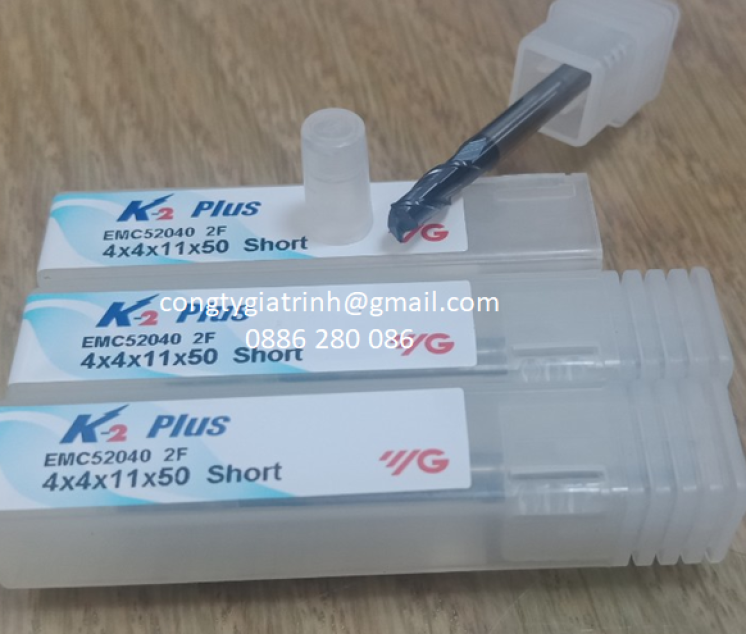 Dao phay hợp kim K2 Plus D4X11X50X2T YG