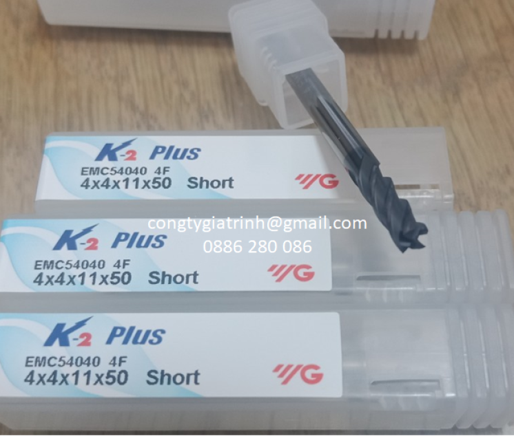Dao phay hợp kim K2 Plus D4X11X50X4T YG