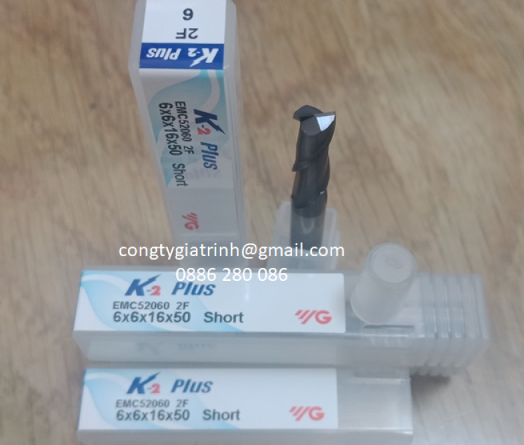 Dao phay hợp kim K2 Plus D6X16X50X2T YG