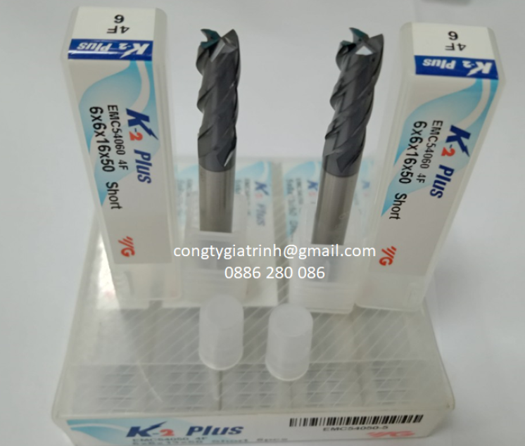 Dao phay hợp kim K2 Plus D6X16X50X4T YG
