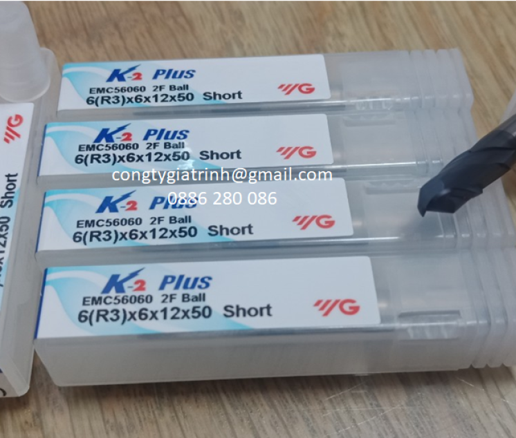 Dao phay hợp kim K2 Plus D6R3X12X50X2T YG