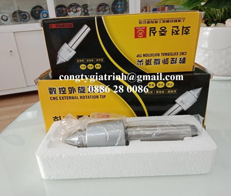 Mũi chống tâm máy tiện (quay) MT3_HỢP KIM