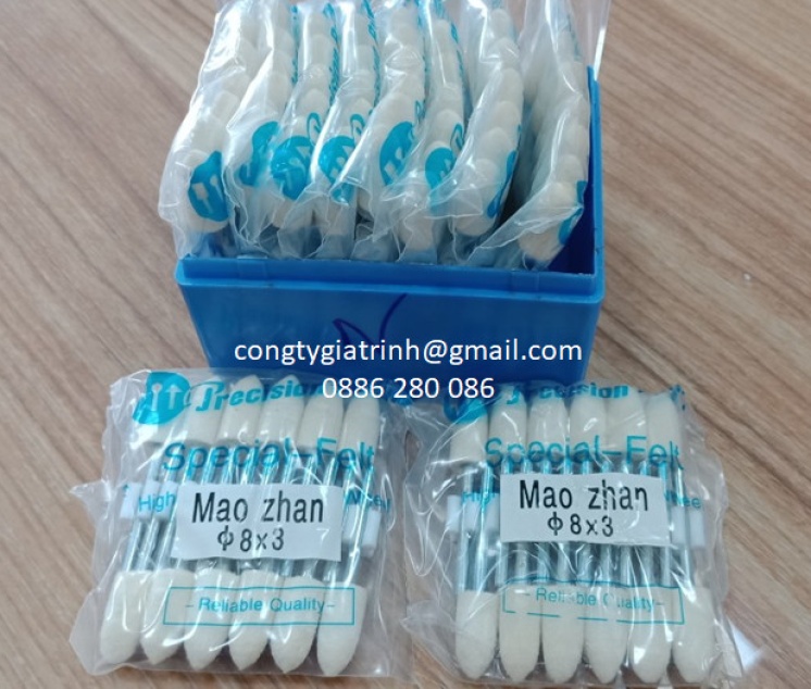 Nỉ trắng nhọn 3X8 HỘP