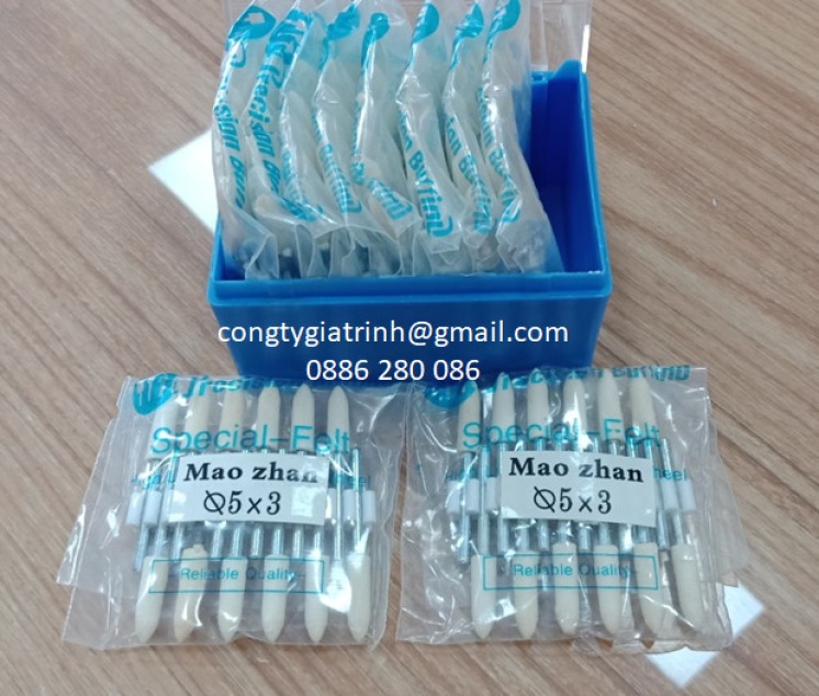 Nỉ trắng nhọn 3X5 HỘP