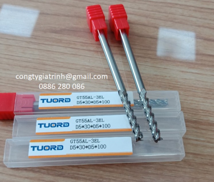 Dao phay nhôm GT55AL-D5X30X100X3T