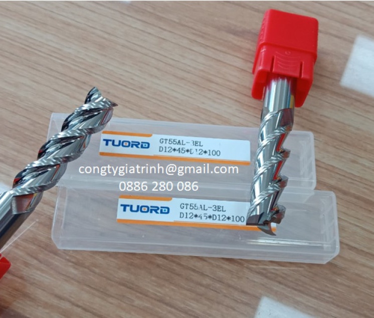 Dao phay nhôm GT55AL-D12X45X100X3T