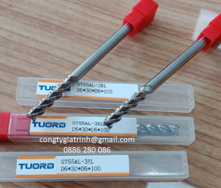 Dao phay nhôm GT55AL-D6X30X100X3T